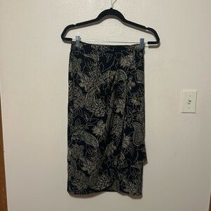 VINTAGE 90’s Wool MaxMara Floral Print Skirt‎ Size 6
